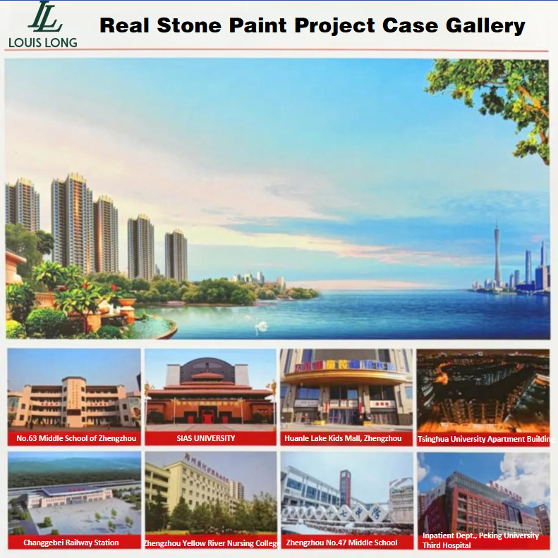 Waterproof Real Stone Topcoat Clear Acrylic Liquid Coating Transparent Protective Coating Exterior Wall Texture Paint Flat